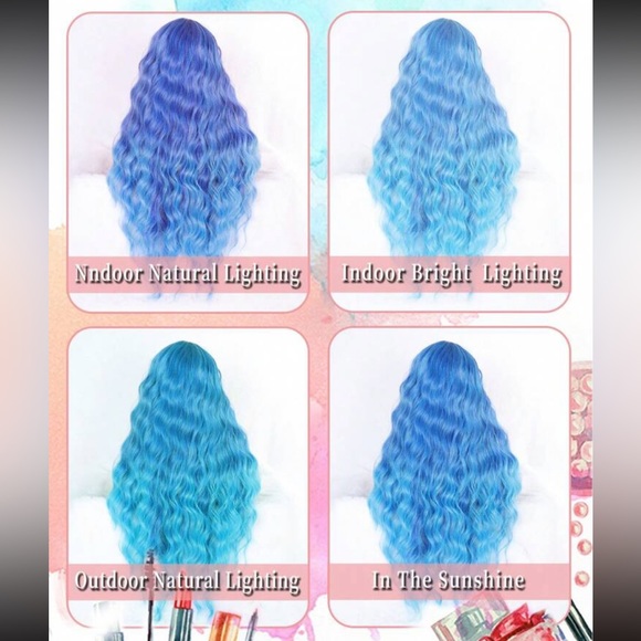 Synthetic U-shaped lace Wig Long Wavy Body Wavy Lace Wig For Women Lace Front - Picture 8 of 9